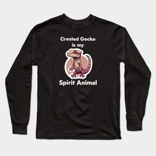 Crested Gecko Spirit Animal Long Sleeve T-Shirt